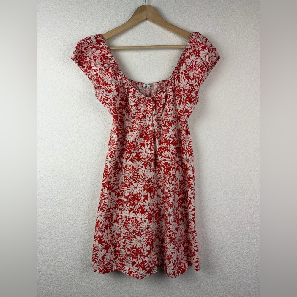 Madewell Margie Linen Blend Mini Dress